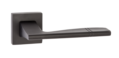 Ручка дверная Риволи, матовый черный никель