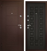Дверь металл модель Форпост Квадро венге (2050*960, левая)
