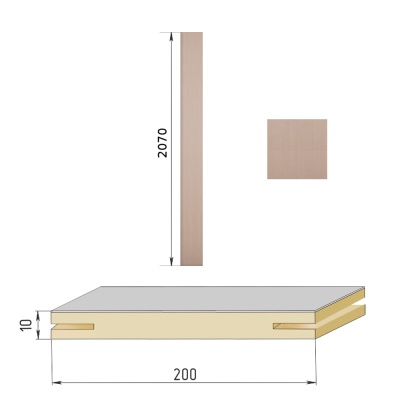 Дуб кофе матовый