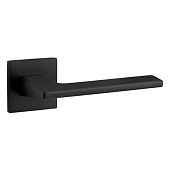 Дверная ручка H-30134-A на квадратной розетке Slim (32794, BLM черный матовый)