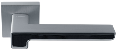 Дверная ручка Prime Паллини Бостон PAL-Z04-S SC/PC, матовый хром/полированный хром 