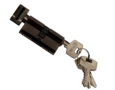 Ключевой цилиндр Паллини Р 60CK AB ключ/вертушка (антич.бронза)