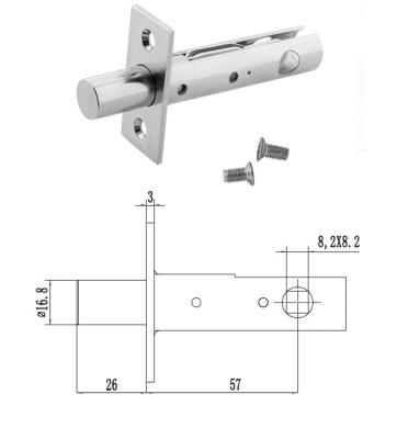 Задвижка дверная Апекс
