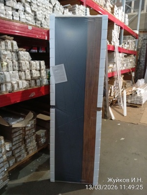 ДГ 60 Модель 026 бетон антрацит/старый дуб, покрытие ПВХ, глухое, ЛОТ 19393552