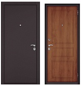 HOME ECO VO MP, МДФ дуб золотой 6VD-2 (внутреннего открывания), 1 замок (2050*860, правая, Ночная задвижка, букле шоколад, хром)