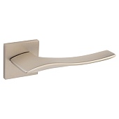 Дверная ручка H-30152-A на квадратной розетке Slim (34152, NISM никель супер матовый)