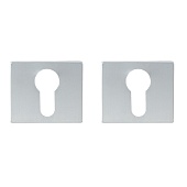 Накладка на цилиндр на прямоугольном основании Code Deco (34944, CRS сатинированный хром, арт. DP-C-100)
