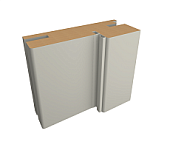 Коробка  с уплот телескоп., покрытие Эмаль ПП (ALBERO) (серый , 80*30, 2070)