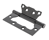 Петля без врезки универс. PUERTO 100*75*2,5 (черный, арт. IN100-2S FH B)