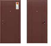 Тульские двери  А00 мет-мет, хром (антик медный, антик медный) (2050*880, Правая)