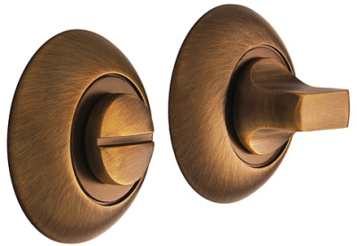 Завертка на круглой розетке Итарос Премиум Плюс матовый кофе