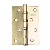 Петля врезная стальная универс. TRODOS 100*70*2,5 (201090, матовое золото)