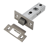 Защелка межкомнатная бесшумная РЕНЦ (никель черный матовый, арт. INL 5-45 plastic MBN)