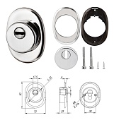 Броненакладка Apecs Protector Pro 50/27- CR   (хром)