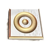 Замок к фигурному наличнику шпон (RUMAX)  (натур.дуб тон Жемчуг)