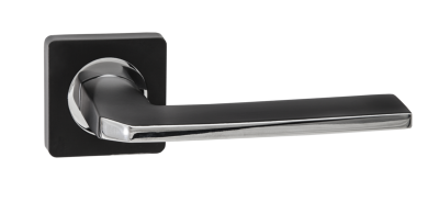 Ручка дверная Кераско, черный-хром блестящий