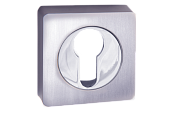 Накладка на цилиндр на квадратной розетке РЕНЦ (хром матовый/хром блестящий, арт. INET 02 SC/CP)