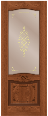 ДП 70*200 Дубрава-1 шпон натур.дуб тон Коньяк