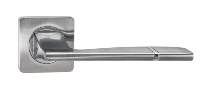 Ручка дверная Риволи, хром матовый-хром блестящий