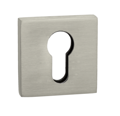 Накладка кв. на цилиндр РЕНЦ 03, никель супер матовый