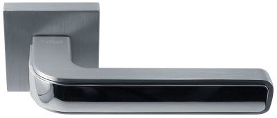 Дверная ручка Prime Паллини Лондон PAL-Z03-S SC/PC, матовый хром/полированный хром 